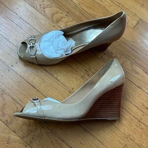 Coach Elora Patent Wedge Heels